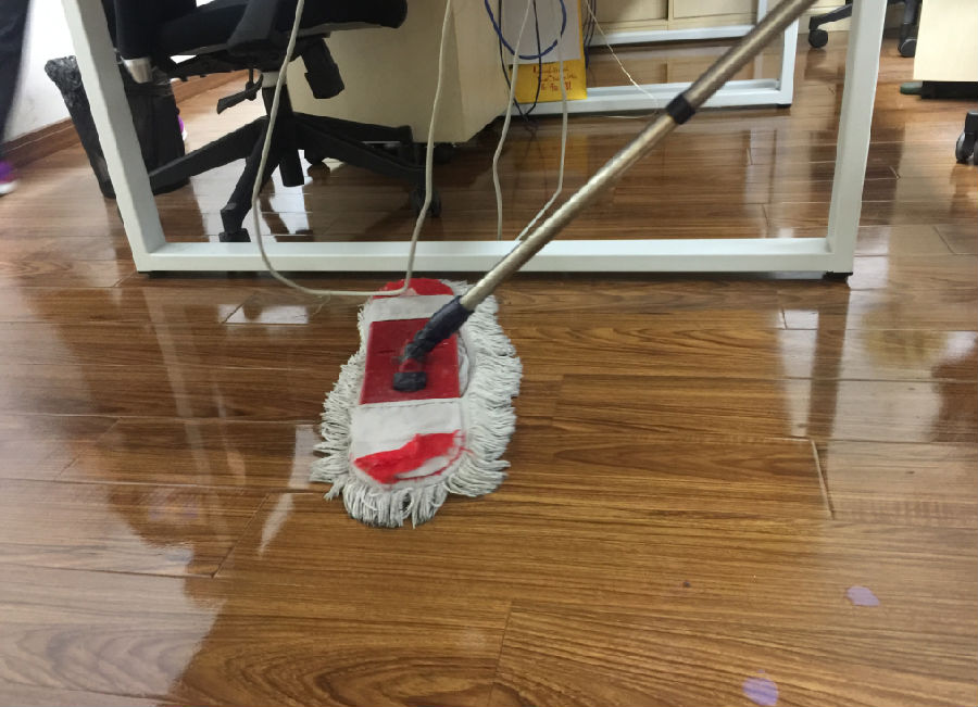 古蔺县木地板保洁案例